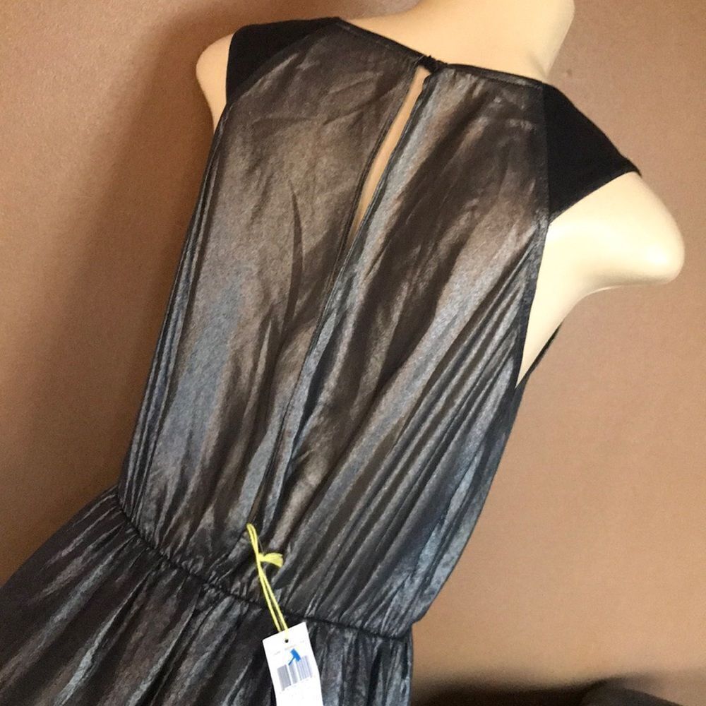 BCBG Silver formal gown dress Small - Picture 3 of 5